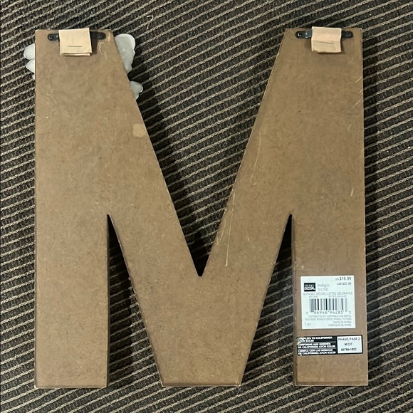 Studio Decor Blue and White Wall Art Letter 'M' - Picture 2 of 6